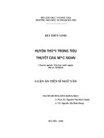Huyền thoại trong tiểu thuyết của Mạc Ngôn.