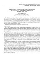 Nghiên cứu về khả năng phục hồi của cộng đồng đối với du lịch cộng đồng ở nông thôn Tây Bắc - Việt Nam