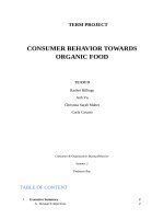 CONSUMER BEHAVIOR TOWARDS ORGANIC FOOD | Hành vi của người tiêu dùng đối với thực phẩm hữu cơ