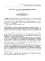 Phát triển du lịch cộng đồng theo định hướng bền vững tại tỉnh Sơn La