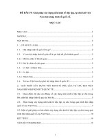 Giải pháp xây dựng nền kinh tế độc lập, tự chủ khi việt nam hội nhập kinh tế quốc tế 