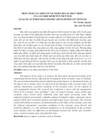 Phân tích các nhân tố tác động đến sự phát triển của các khu kinh tế ở Việt Nam