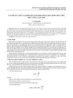 Vấn đề sức chứa tại điểm du lịch sinh thái cộng đồng Hữu Liên, Hữu Lũng, Lạng Sơn