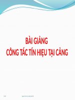 BÀI GIẢNG CÔNG tác tín HIỆU