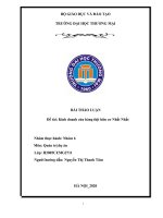 Quản trị dự án đề tài kinh doanh cửa hàng thịt hữu cơ nhất nhất