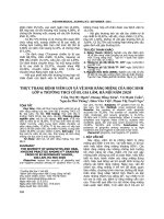 Thực trạng bệnh viêm lợi và vệ sinh răng miệng của học sinh lớp 6 trường THCS Cổ Bi, Gia Lâm, Hà Nội năm 2020