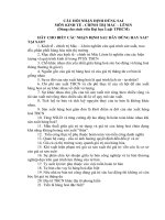 NHẬN ĐINH ĐÚNG SAI KTCT 1