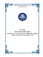 Nghiên cứu, giảng dạy Triết học trong thời đại 4.0
