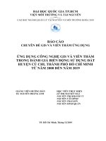 ỨNG DỤNG CÔNG NGHỆ GIS VÀ VIỄN THÁM TRONG ĐÁNH GIÁ BIẾN ĐỘNG SỬ DỤNG ĐẤT HUYỆN CỦ CHI, THÀNH PHỐ HỒ CHÍ MINH TỪ NĂM 2000 ĐẾN NĂM 2019