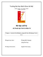 Bài tập cuối kỳ kỹ thuật lập trình cơ điện tử 