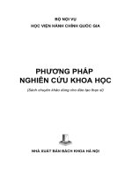 9.6.2021 GIÁO TRÌNH PHƯƠNG PHÁP NGHIÊN CỨU KHOA HỌC - ĐÃ DÀN TRANG - VAN DA CHINH SUA CHUONG 2