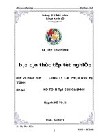 thực trạng tổ chức công tác kế toán TSCĐ tại công ty CP dược hà tĩnh 