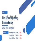Tìm hiểu về hệ thống transmitarray 