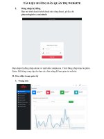 TÀI LIỆU HƯỚNG dẫn QUẢN TRỊ WEB XNK PHÚC AN