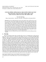 Giáo dục phòng chống bạo lực học đường trong dạy học môn Giáo dục công dân ở bậc trung học cơ sở theo chương trình giáo dục phổ thông 2018