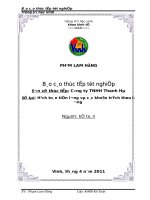 THỰC TRẠNG kế TOÁN TIỀN LƯƠNG và các KHOẢN TRÍCH THEO LƯƠNG tại CÔNG TY TNHH THANH hà 