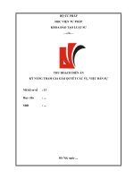 Thu hoạch diễn án hồ sơ dân sự 13 kim lân và nhật linh