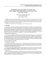 Mô hình du lịch cộng đồng gắn với du lịch nông nghiệp theo định hướng xanh và bền vững tại vùng Tây Bắc