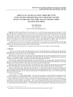 Định vị các nguồn lực phát triển bền vững vùng Tây Bắc góp phần bảo vệ và phát huy giá trị di sản văn hóa dân tộc thiểu số gắn với phát triển du lịch cộng đồng