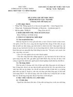 ĐỀ CƯƠNG CHI TIẾT HỌC PHẦN TRÌNH ĐỘ ĐÀO TẠO: ĐẠI HỌC (Chương trình chất lượng cao) 1/ TÊN HỌC PHẦN - Tiếng Việt: Những nguyên lý chủ nghĩa Mác – Lênin