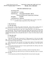 TRƯỜNG ĐẠI HỌC PHẠM VĂN ĐỒNG CHƯƠNG TRÌNH ĐÀO TẠO Tên chương trình: Trình độ đào tạo: Cao đẳng Ngành đào tạo: Công nghệ kỹ thuật điện - điện tử