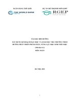 Tài liệu bồi dưỡng xây dựng kế hoạch dạy học và giáo dục nhà trường theo hướng phát triển phẩm chất, năng lực cho học sinh tiểu học mô đun 4.2 môn toán