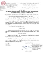 TRƯỜNG CAO ĐẲNG KỸ THUẬT CÔNG NGHỆ NHA TRANG Quy định quy trình xây dựng, thẩm định ban hành chương trình, giáo trình đào tạo trình độ cao đẳng, trình độ trung cấp