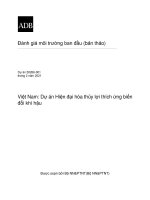 Dự án Hiện đại hóa thủy lợi thích ứng biến đổi khí hậu