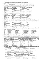 ONDE THI ENGLISH 8 HKI 1