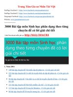 3000 Bai tap mon Sinh hocphan dang theo tung chuyen de co loi giai chi tiet