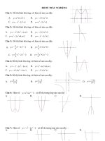 trac nghiem chuong 1 lop 12 do thi va duong tiem can