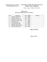 BAO CAO KET QUA THI IOE CAP TRUONG