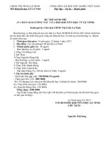 DU TRU KINH PHI BAN GIAO