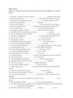 bai tap gerund va infinitive