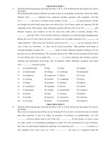 Bai tap Guided Cloze test on thi THPT