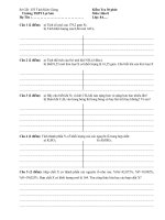 Kiem tra 15 phut Hoa 8 lan 2 Hoc ki 1