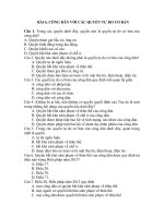 Bo de Trac nghiem khach quan GDCD 12