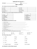 Bai tap tieng Anh 3 Unit 1 10