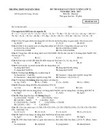 De thi thu THPTQG 2017 Co Dap an