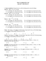 De on trac nghiem lop 7 chuong 2