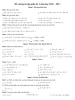 De cuong hoc ky 1 THCS Nghia Tan