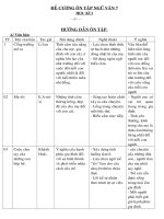 DE CUONG ON TAP NGU VAN 7 HKI MOI