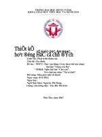 day tre vo tay theo tiet tau cham Chau yeu ba