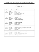Giáo án Lớp 1 – Tuần 20 – GV: Nguyễn Thị Huyền – Tiểu học Đồng Việt