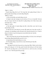 De KT 45phut Ky I Kiem tra chung THPT Thanh Mien 2 HD