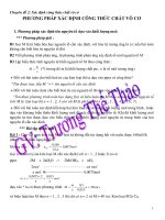 Chuyen de BDHSG Xac dinh Cong thuc hoa hoc hop chat vo co