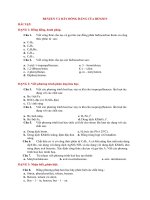 Bai tap benzen va day dong dang benzen