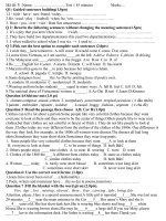 kiem tra anh lan 1 lop 9