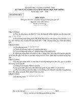 De thi vao lop 10 mon toan tinh Phu Tho nam hoc 19971998 dot 1