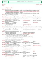 Ly thuyet va bai tap chon loc ve cacbohidrat